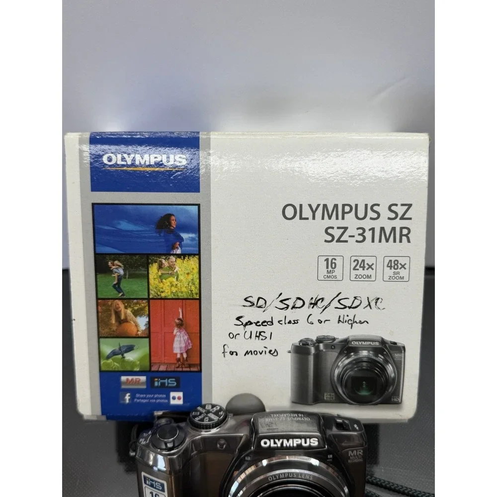 Olympus SZ-31MR Digital Camera 16MP Full HD Silver - Excellent Condition Tested